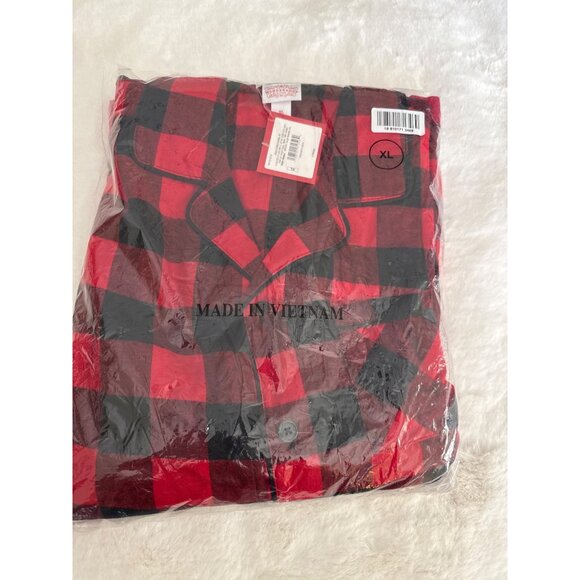 Wondershop XL Men's Buffalo Check Plaid Flannel Pajama Set - Picture 2 of 3